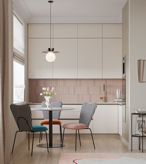 Стул pompadour, велюр, пыльная роза