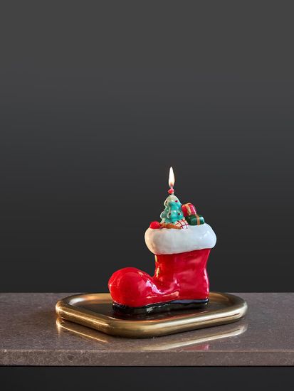 Свеча декоративная festive stocking из коллекции new year essential