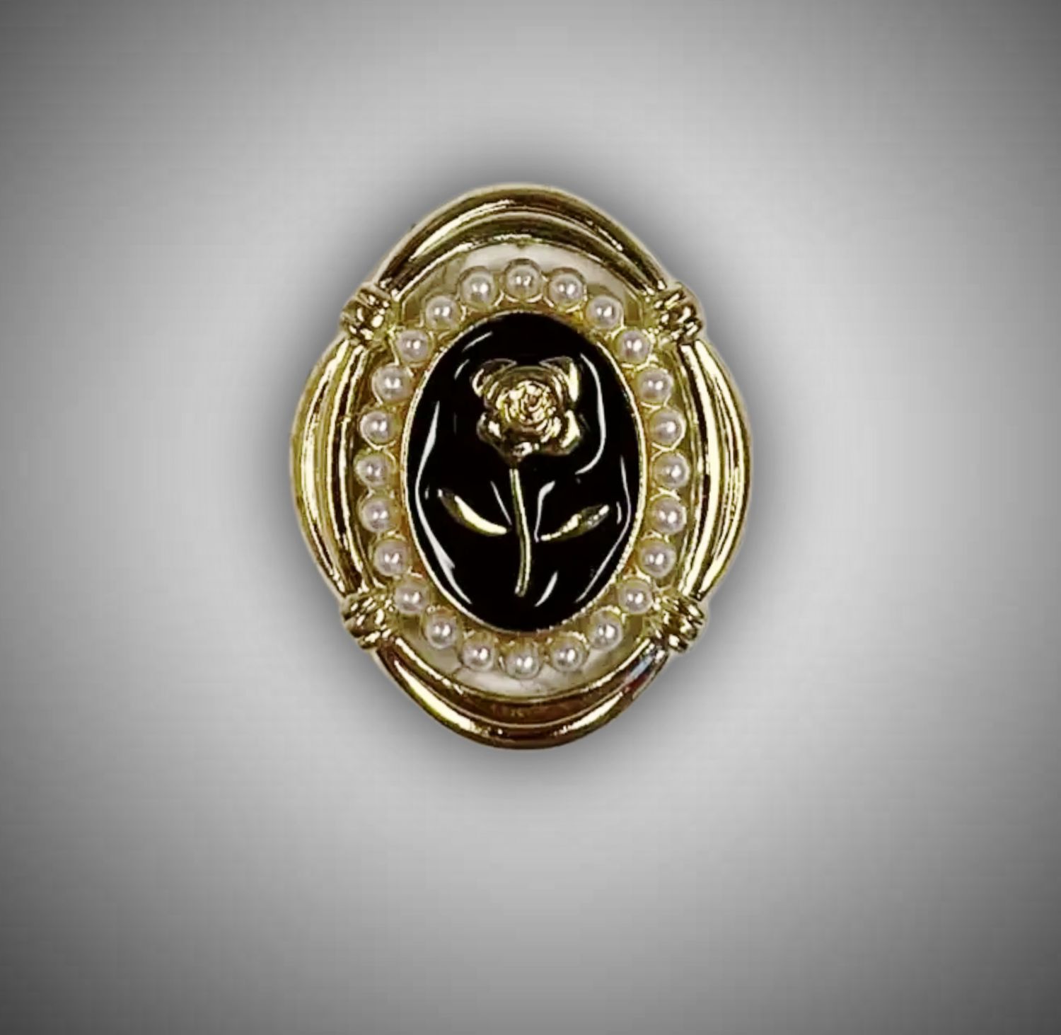 Флоризель, металл, 33*27мм,цвет золото