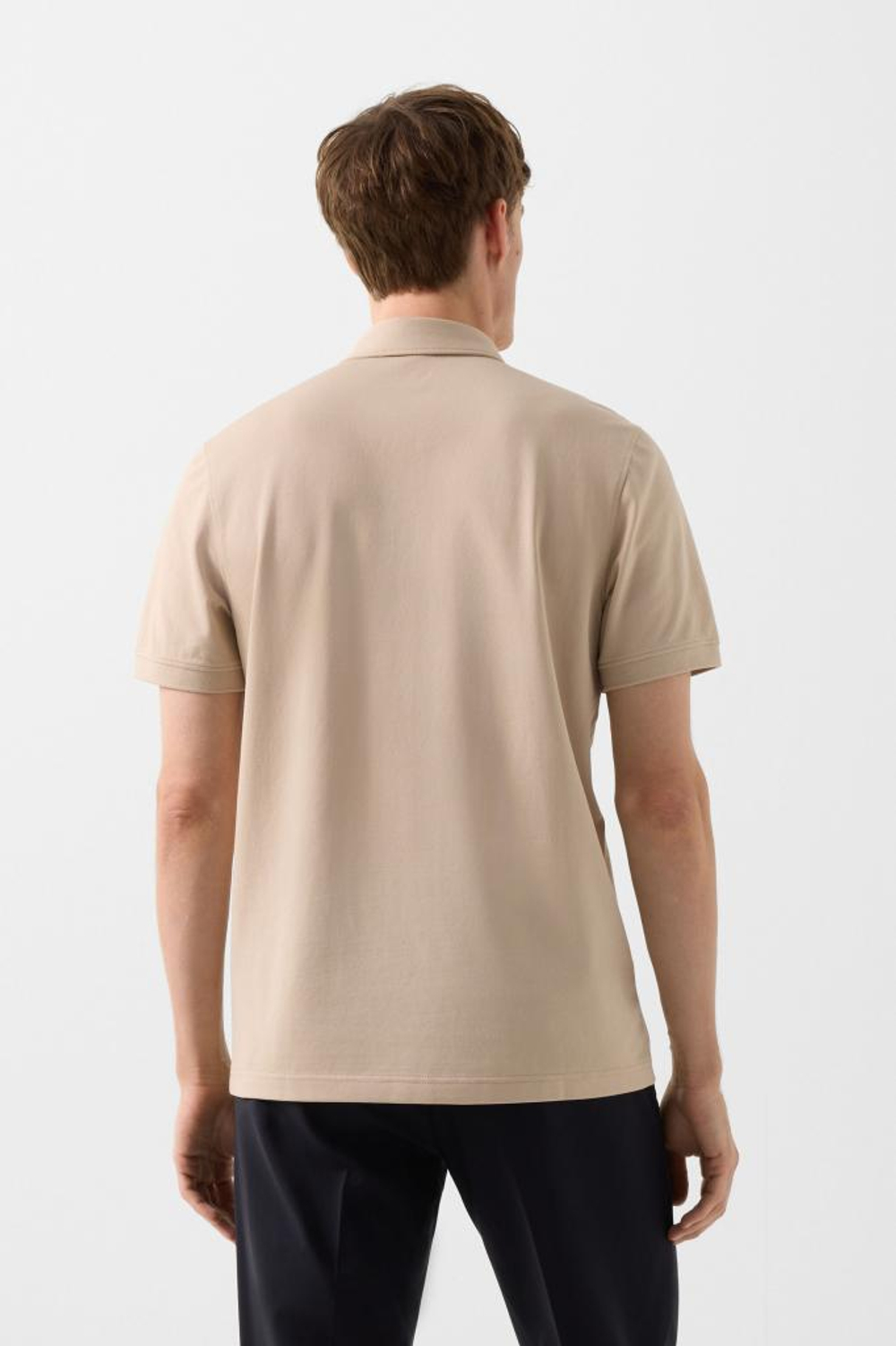 Рубашка-поло BOGNER TIMO-5F в бежевом цвете