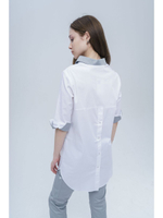 Рубашка медицинская женская на кнопках TZ450