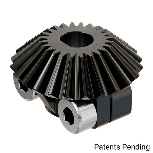 Clamping Steel Miter Gear (6mm D-Bore, 24 Tooth, MOD 1)