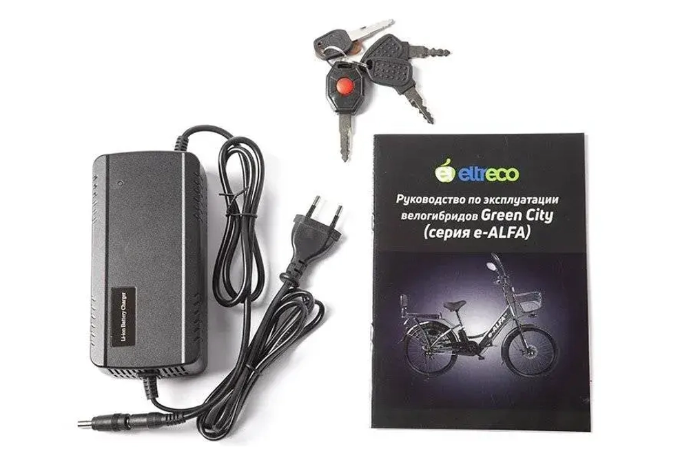 Электровелосипед Green City e-ALFA new с корзиной