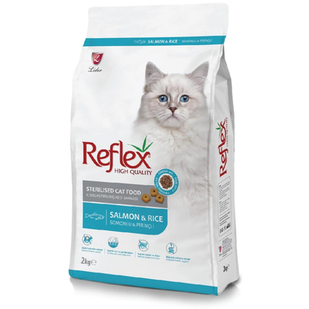 Корм для кошек Reflex Лосось и рис 2 кг