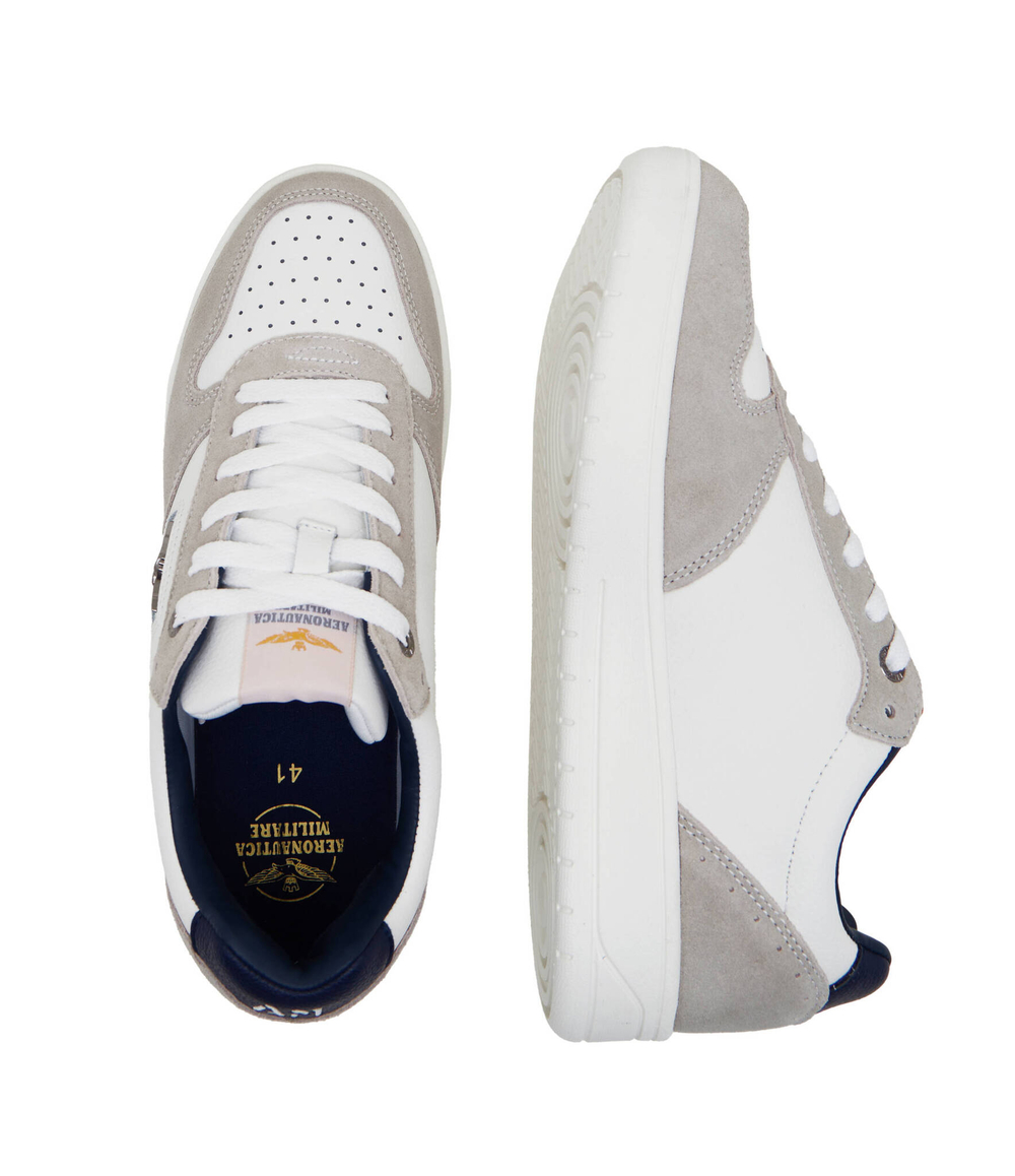 Кожаные кроссовки Aeronautica Militare - бежевый(SC235PL236)