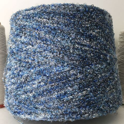 RABBIA - Cofil SRL; 20% хлопок, 30% вискоза, 50% п/а; 450м/100гр; col.4912, цвет: сине-голубое мелкое букле