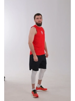 Спортивная футболка майка тренировочная без рукавов