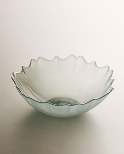 Zara Home миска из стекла, цвет зелёный, 16 см · 0288/211