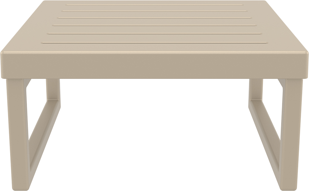 Столик пластиковый журнальный Siesta Contract Mykonos, бежевый