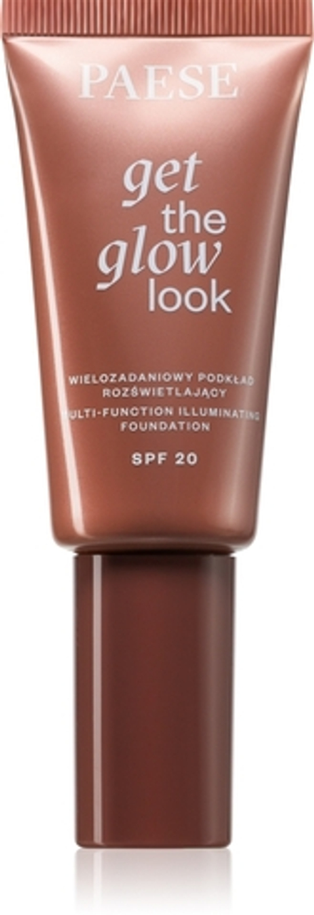 Paese Get The Glow Look Illuminating Foundation - Легкий тональный крем с эффектом сияния SPF 20 оттенок 3N Warm Beige, 30 ml