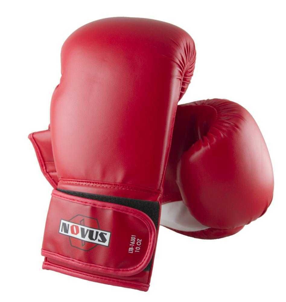 Перчатки боксерские Novus, Цвет: Красный, LTB-16301 (12 унций S/M)