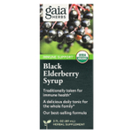 Gaia Herbs, Сироп из черной бузины, поддержка иммунитета, 89 мл (3 жидк. унц.)