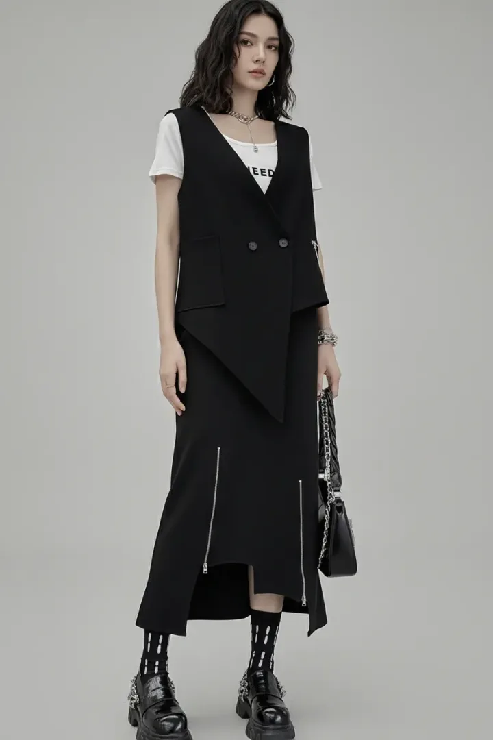 Женский жилет и юбка «IKLO»