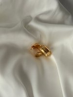 Серьги Кокон, Золотой