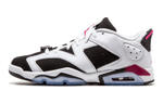 Jordan Air Jordan 6 Retro Low Fuchsia Flash Oreo shock absorption non-slip low-cut retro basketball shoes GS white Black purple red