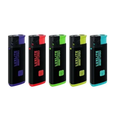 Зажигалки турбо XHD 90 LED BLACK SP (комплект 50 шт)