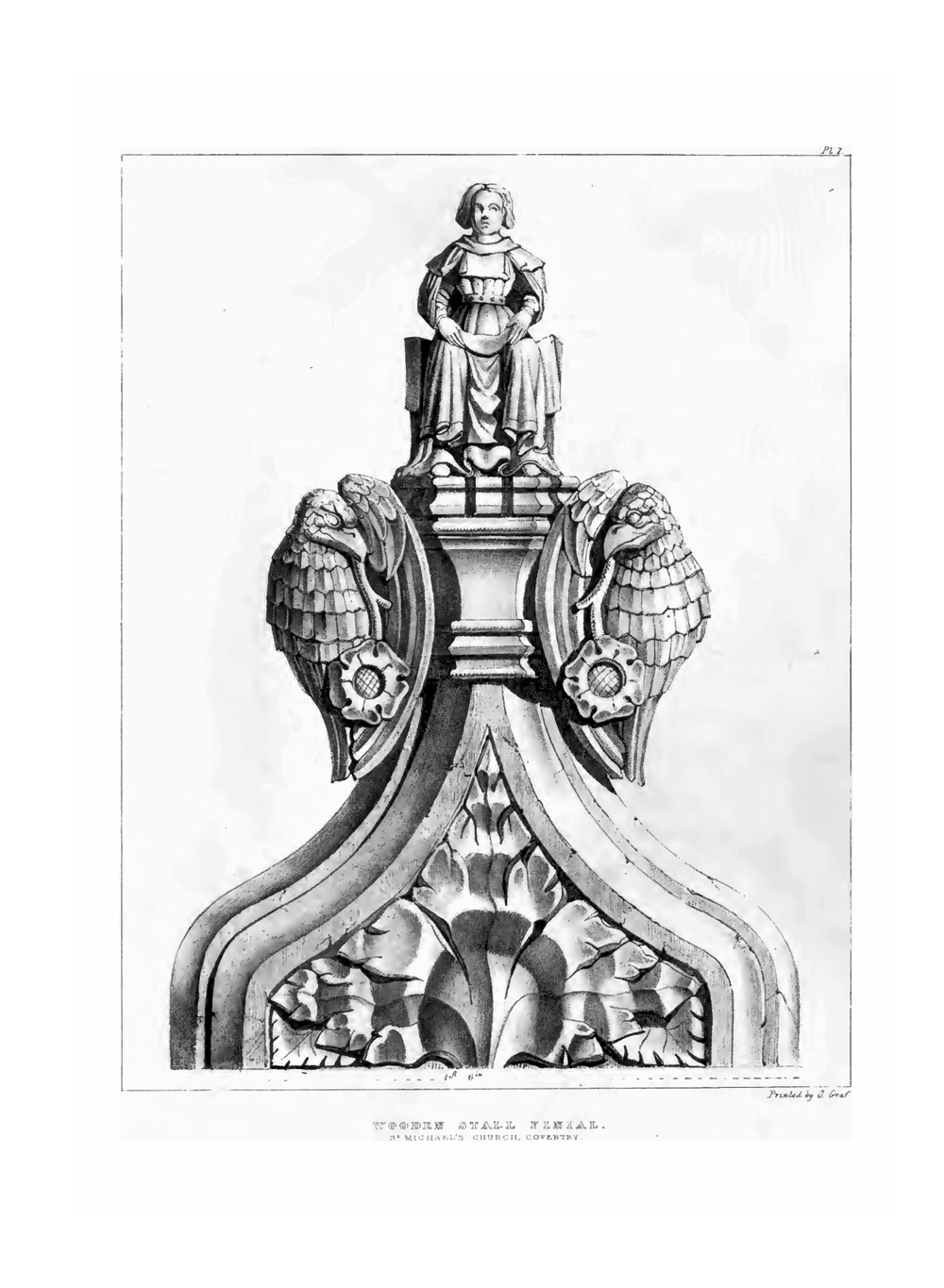 Gothic ornaments, selected from various ancient buildings, both in England and Franc, during the years 1828, 1829, and 1830 | Augustus Pugin