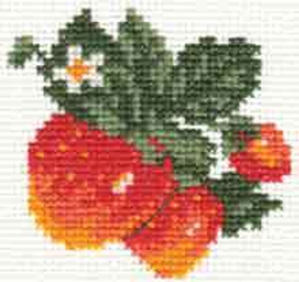 "Клубничка"-0-21  вышивка