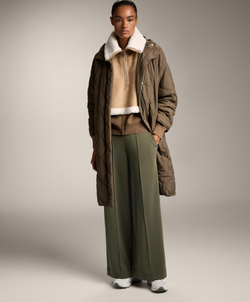 Oysho Жилет с высоким воротником, бежевый