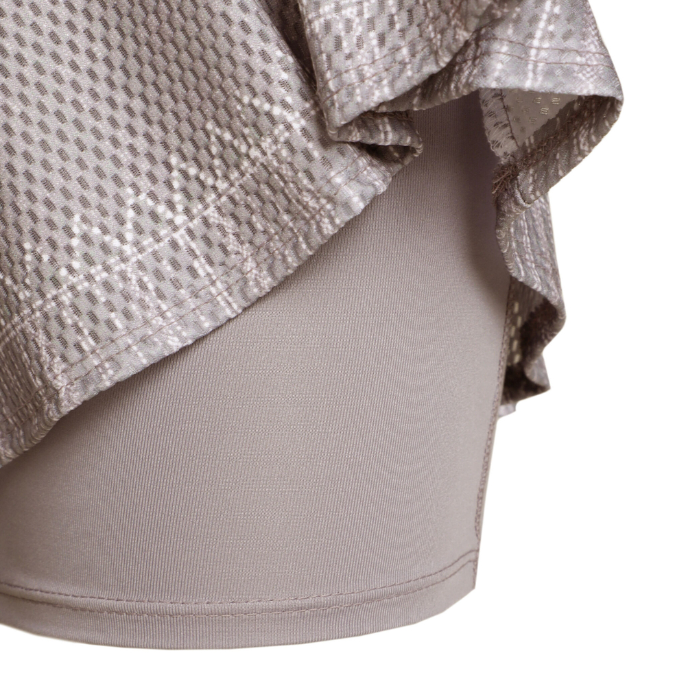 Женская теннисная юбка Lucky in Love Desert Vibes Ruche Skirt Women - Grey, Multicoloured