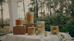 Кружка большая фарфоровая без ручки с цитатами С.А. Есенина на бересте.