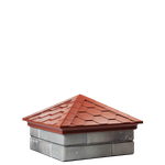 Колпак полимеркомпозитный Everest 390*390 (1,5 кирпича) красный