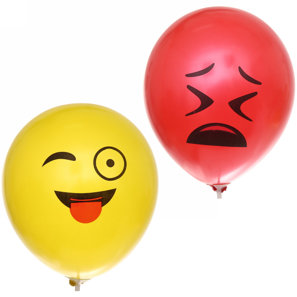 Воздушные шары 5 шт, 12»/25см «Эмоции»