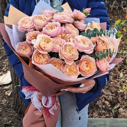 Букет из пионовидных роз «Джульетта»