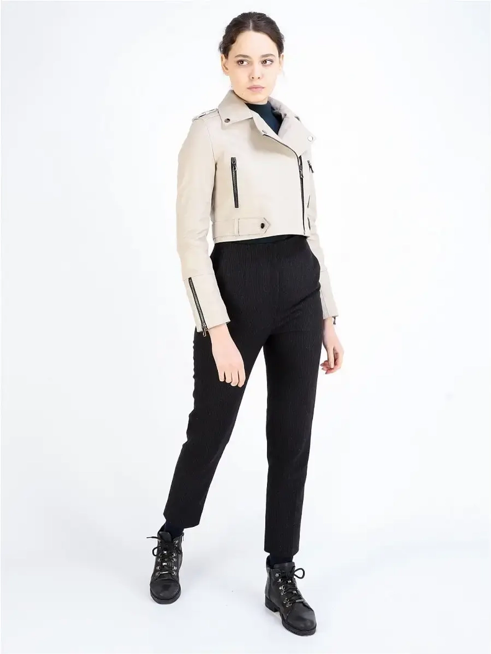 Косуха женская натуральная кожаная