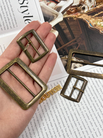 Пряжка бронзовая прямоугольная