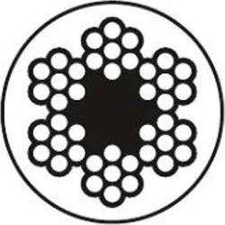 Трос стальной 3 мм оцинкованный, 10 метров бухта, DIN 3055