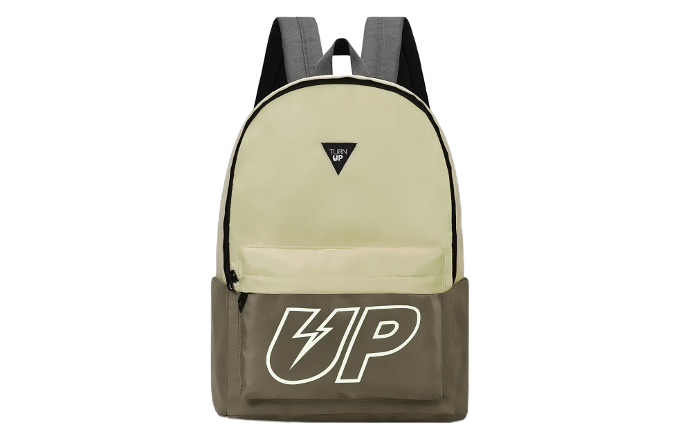 TURN UP Nylon Backpack Regular Unisex Brown