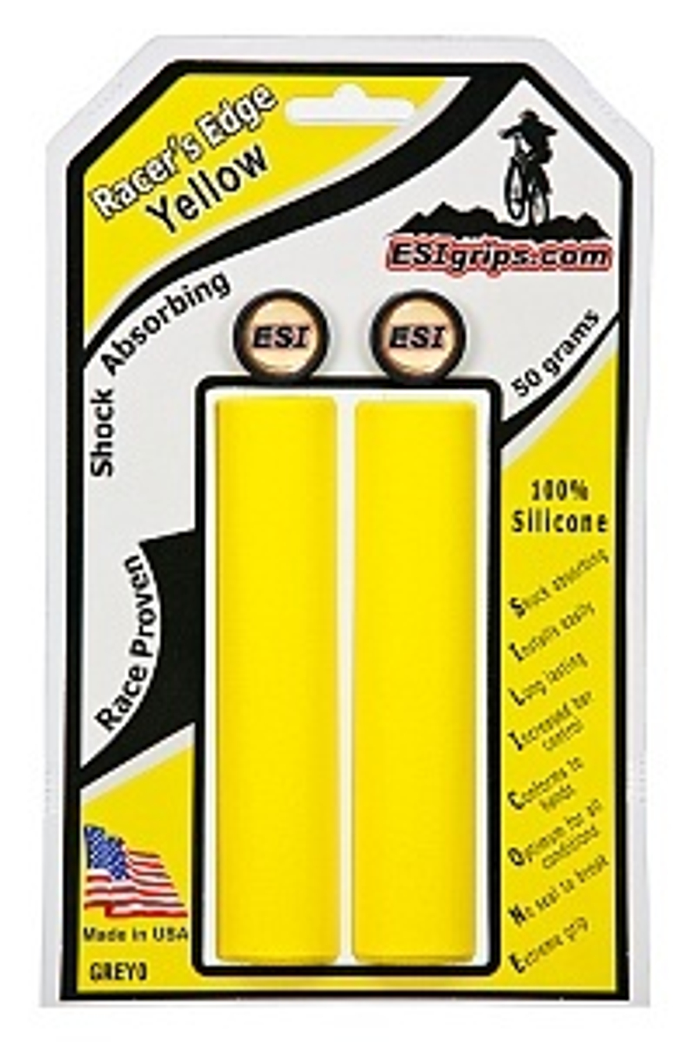 Грипсы ESI Racer's Edge, Yellow GREY0