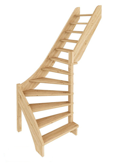 Лестница на второй этаж ЛС-92м/4 Правая