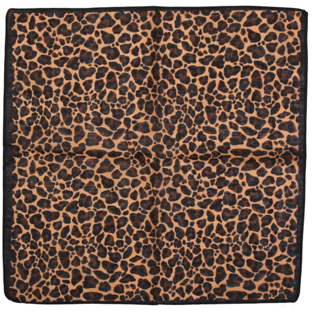 Бандана пляжная «Summer collection», принт леопард, 55*55см (в индивид. пакете)