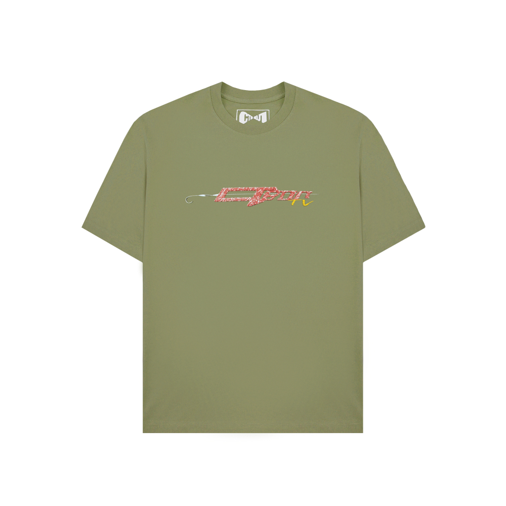 STVOL.TV "MEAT" LOGO TEE  — GREEN