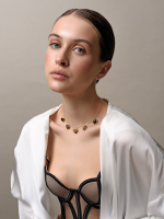 Чокер "Amour" с тигровым глазом Gold