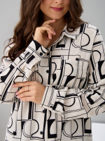 Рубашка Ртс-058/бежабстракция