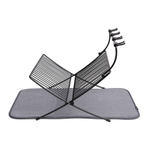 Сушилка для посуды c ковриком xdry серая