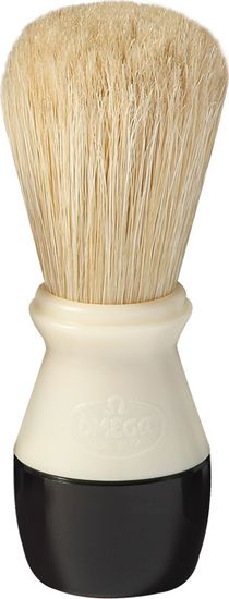 Помазок для бритья Omega, щетина кабана, кремовый
