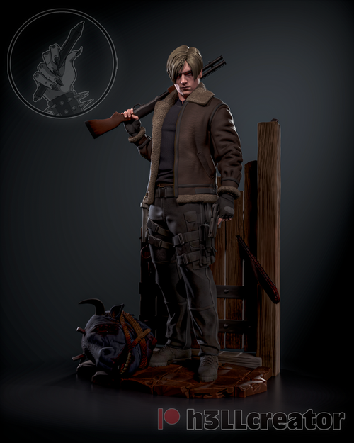 Leon Kennedy Леон Кеннеди Resident Evil Обитель зла Коллекционная Фигурка Аниме
