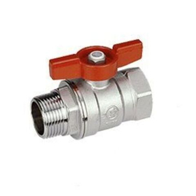 Кран шаровый стандартнопроходной внутренняя / наружная резьба, ручка бабочка Giacomini R254 1 1/4*