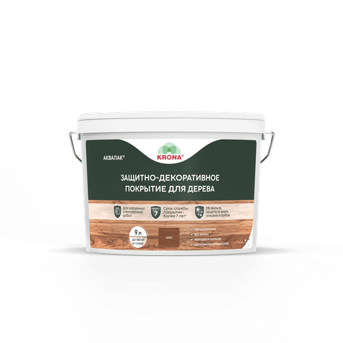 Аквалак KRONA орех 9 л