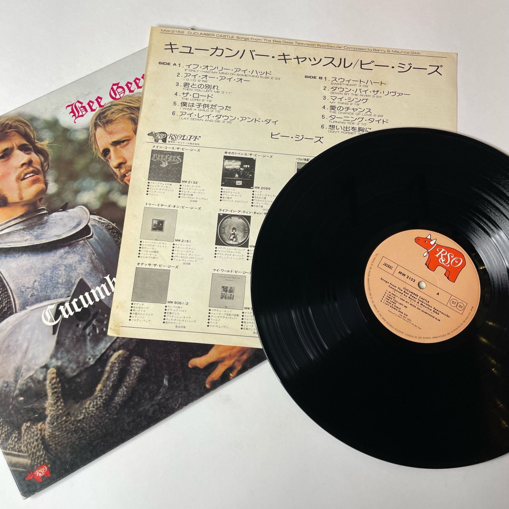 Винтажная виниловая пластинка LP Bee Gees Cucumber Castle (Japan 1976) (No Obi)