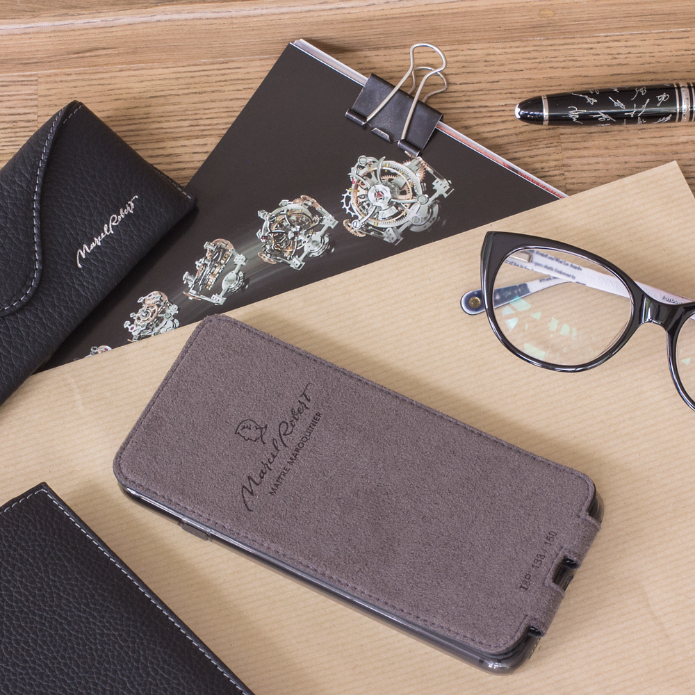 Чехол для iPhone XS Max из натуральной кожи теленка, черного цвета