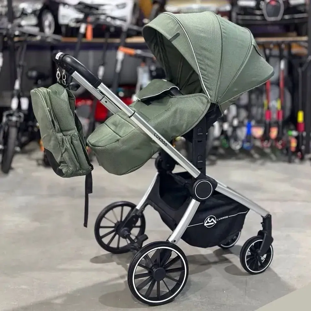 Детская коляска Luxmom 780 3в1 зеленый
