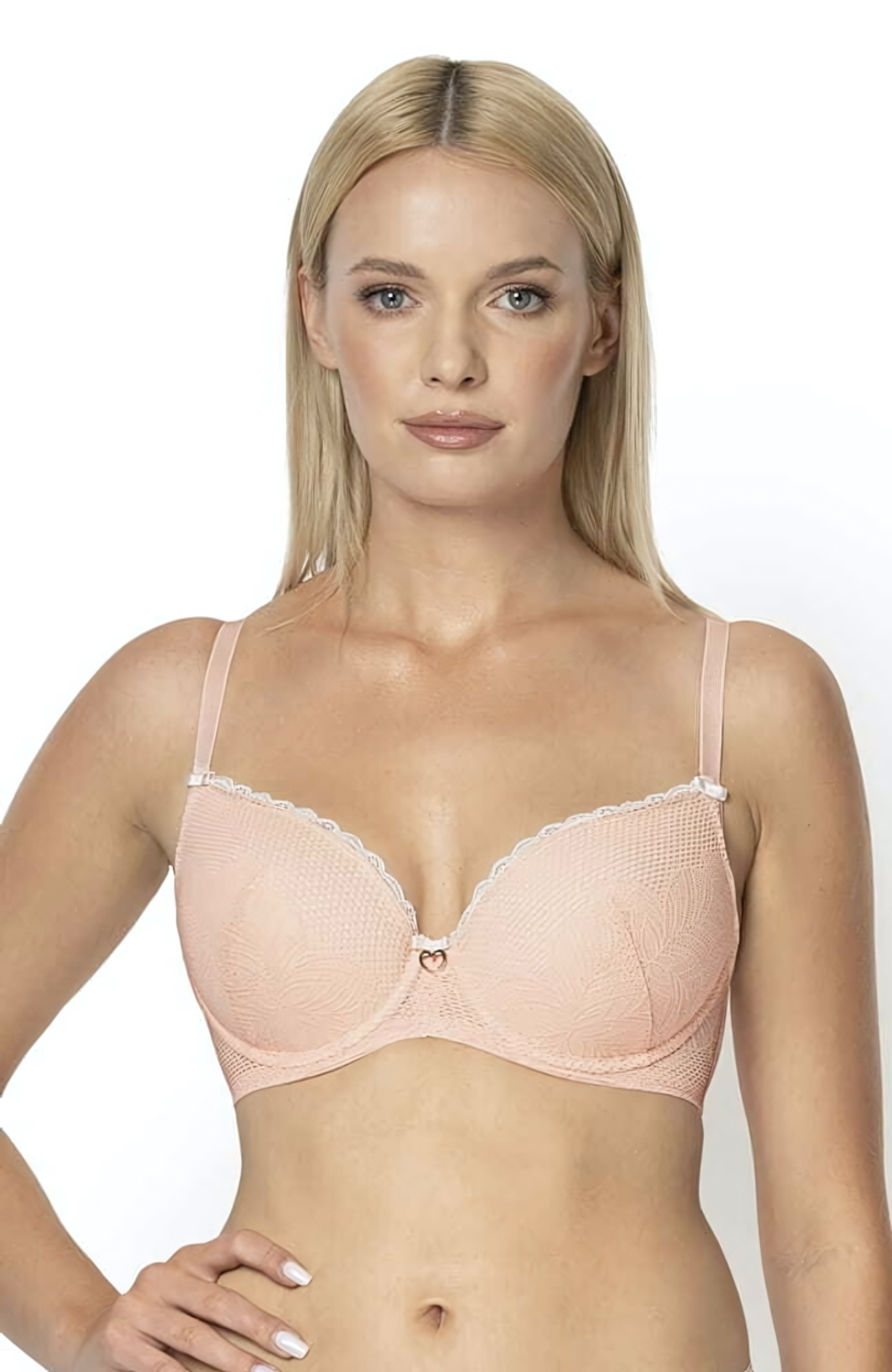 Пуш-ап бюстгальтер Coco (Размер: 80D) (Цвет: пудровый)