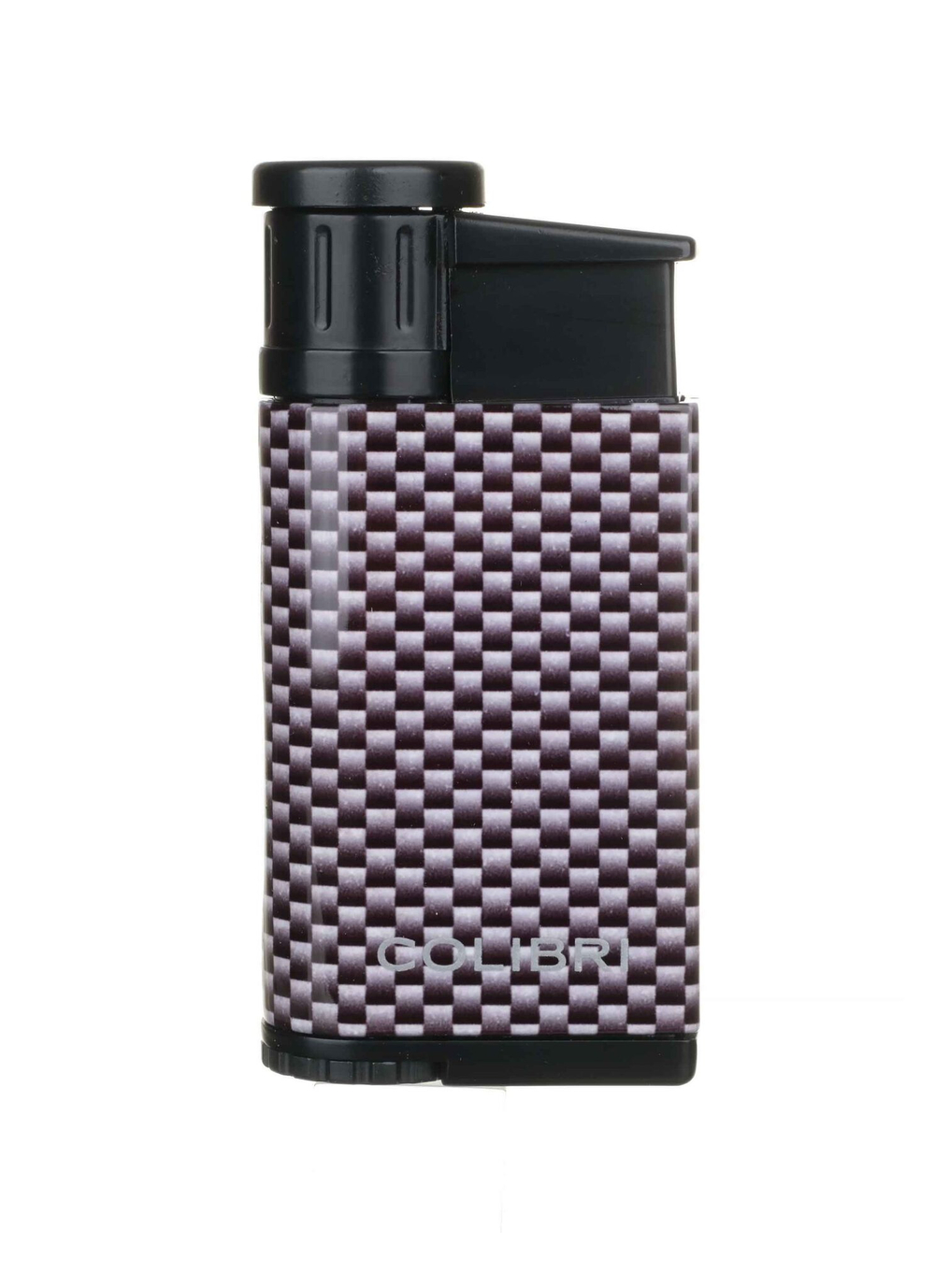 Зажигалка сигарная Colibri Evo, серебристый карбон LI520C31