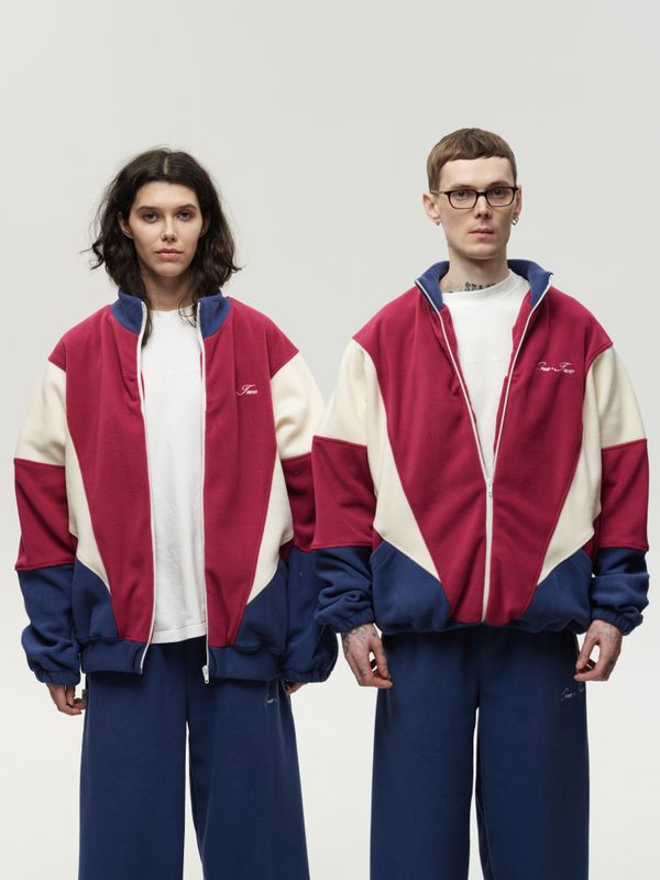 Толстовка Zip-Up Raspberry-Navy Smoke - фото 7