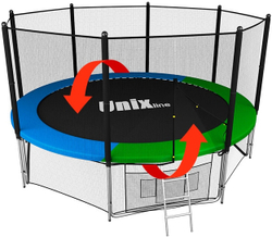 Батут UNIX Line Classic 14 ft (outside)